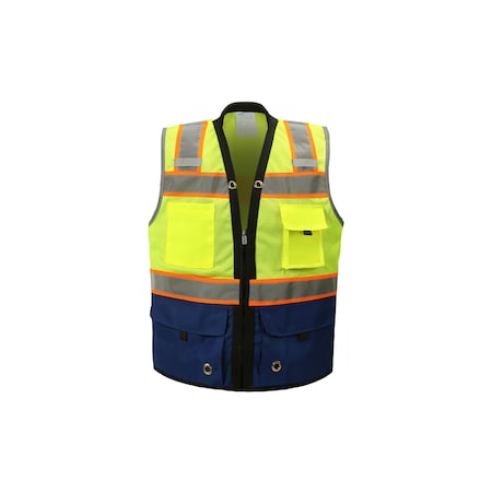 Premium Surveyor Vest, Royal Blue, Small, Class 2